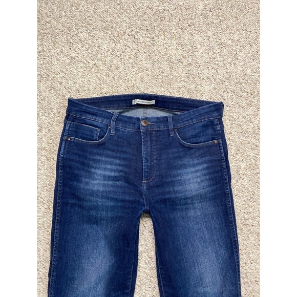 12/31 Weatherly Cooper High-Rise Skinny Dark Wash Raw Hem - Picture 2 of 7